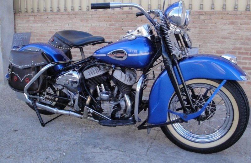 Harley davidson blauw 1